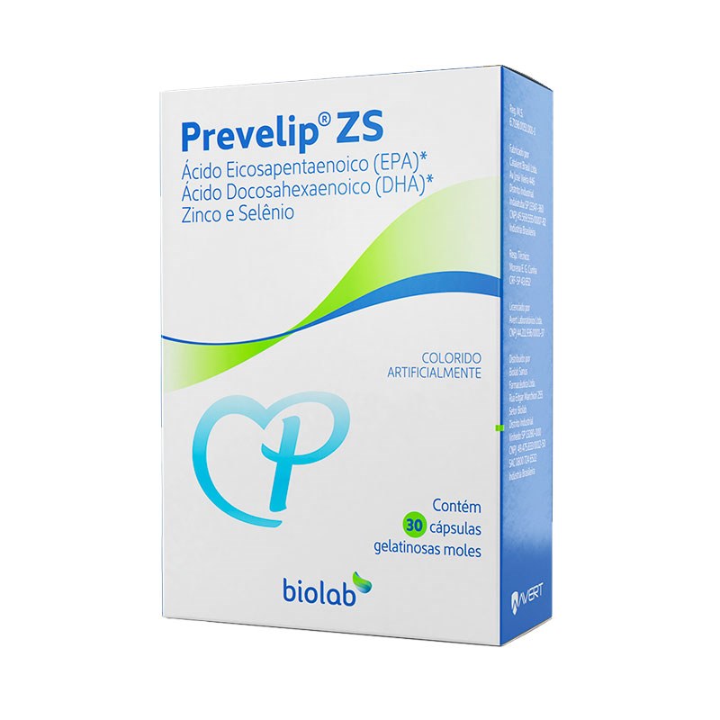Prevelip Zs Suplemento Alimentar 30 cápsulas