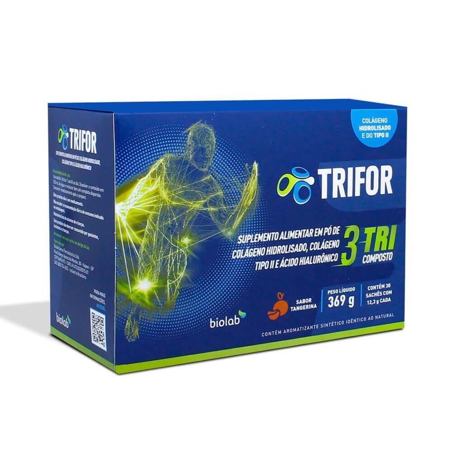 Colágeno Trifor Tangerina 30 Sachês De 12,3g