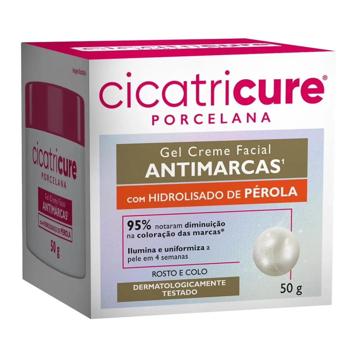 Gel Creme Facial Antimarcas Cicatricure Porcelana 50g